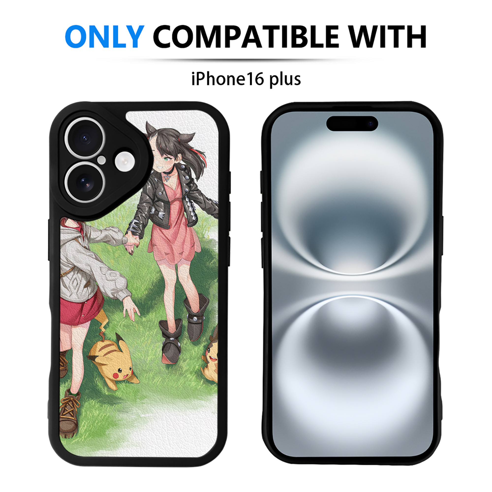 （画像用） ポケットモンスター Pokémon 【iPhone 16シリーズ対応】シリコンスマホケース（レザー調） 材質：シリコン
